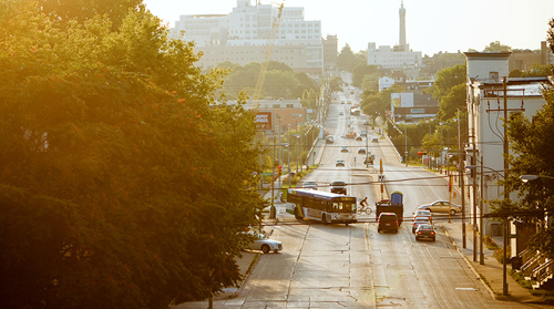 North Avenue in Milwaukee, Wisconsin
